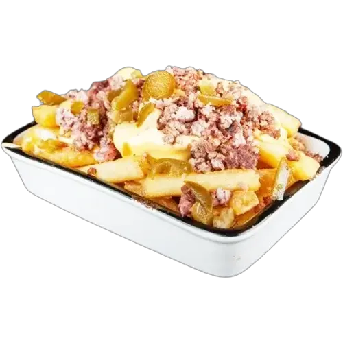 FRITES & CHEDDAR & BOEUF ÉPICÉ